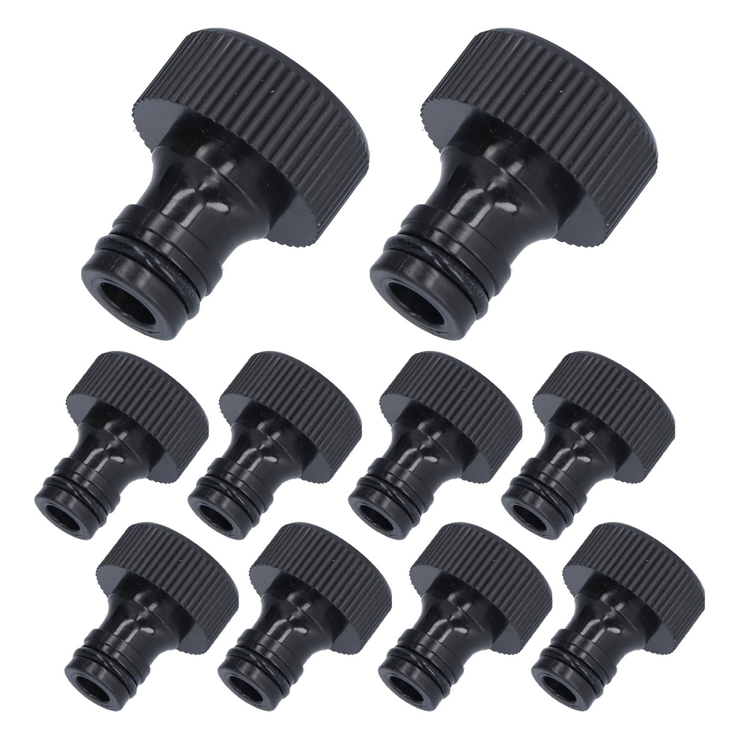 10Pcs 15mm Thread Adapter Plastic Sealable Durable Hose Connector for Courtyard GardenG3/4 Female Thread