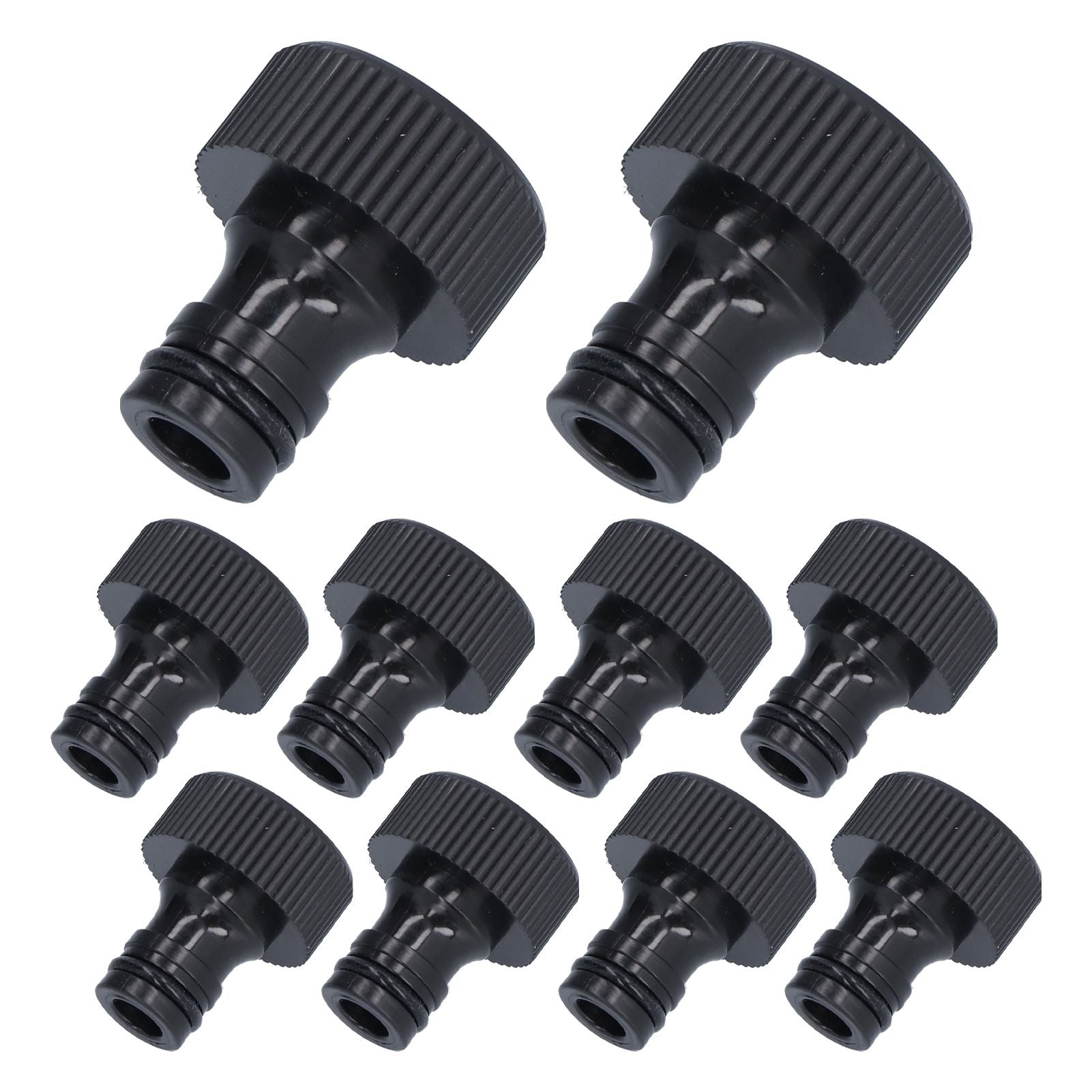 10Pcs 15mm Thread Adapter Plastic Sealable Durable Hose Connector for Courtyard GardenG3/4 Female Thread