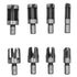 8Pcs Wood Plug Drill Bit Cutter Carbon Steel Industrial Barrel Claw Type Durable Wood Cutter for Electric Drill