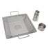 Beer Can Chicken Pan Food Grade Stainless Steel Beer Can Chicken Roaster Stand Holder with 2 Handle for Grill and Smoker