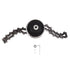 Chain Trimmer Head Replacement Lawn Mower Chain Weed Trimmer Head Outdoor Gardening Tool Abrasion Resistant Cordless Black