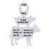 Meat Temperature Magnet Animal Internal Temperature Guide Acrylic Beef Pork Chicken Fish Grill Accessory for BBQ Cooking