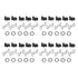 20PCS Recoil Starter Pawl Dog Spring Washer Kit 1125 195 7200 0000 958 0923 1118 195 3500 for MS170 MS180 MS260 MS270 MS290 MS310 MS340 MS360 MS390