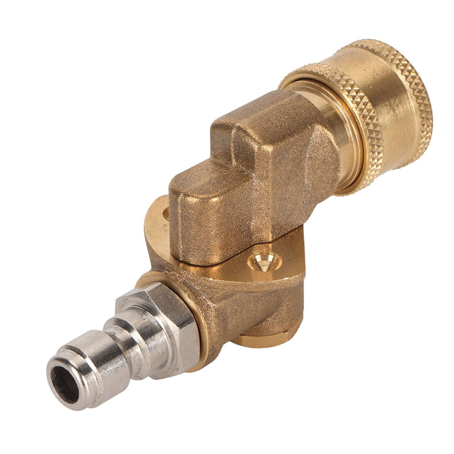 Quick Connecting Pivoting Coupler Attachment 1/4in for Pressure Washer Nozzle Adjustable 4500psi Garden Supplies 5 Level
