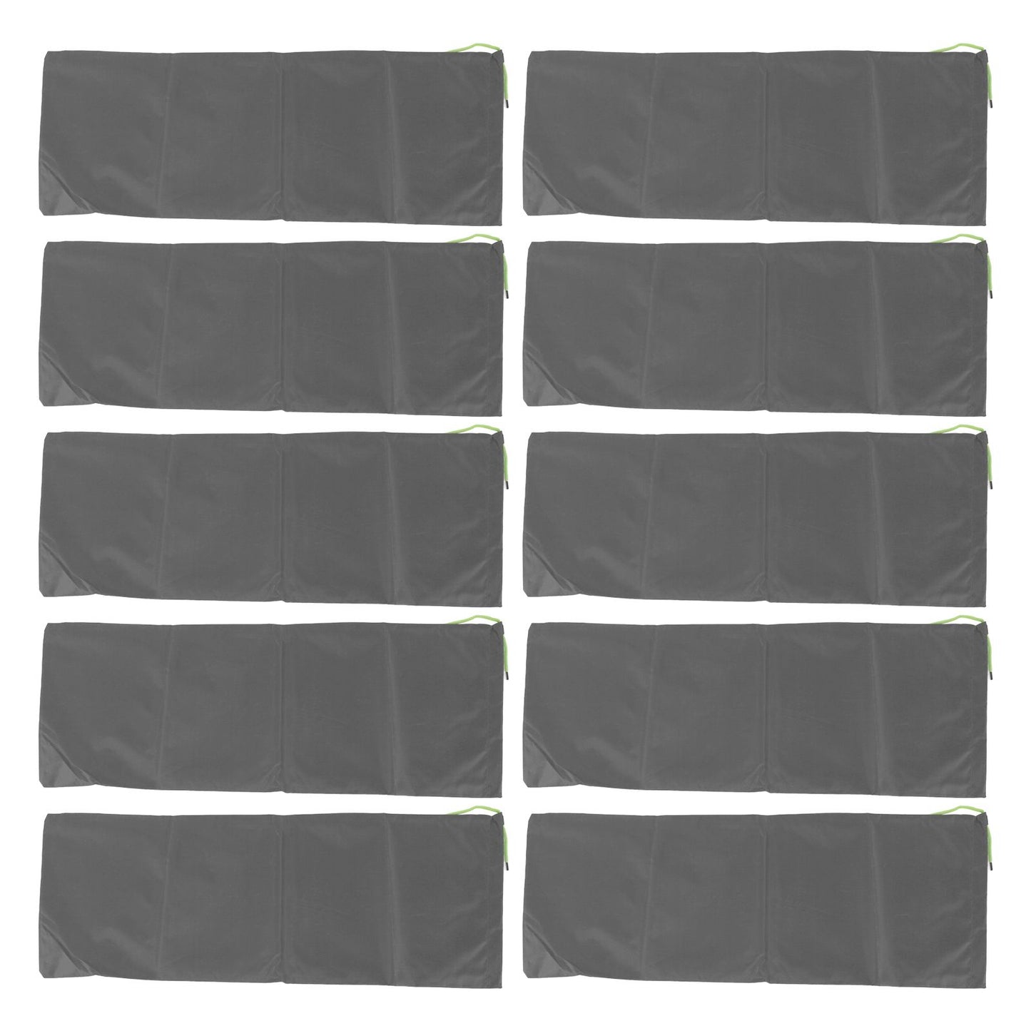 10pcs Flood Sandbags Professional Empty Rain Proof Drawstring Flood Control Sandbags for House Door Garage Basement Grey