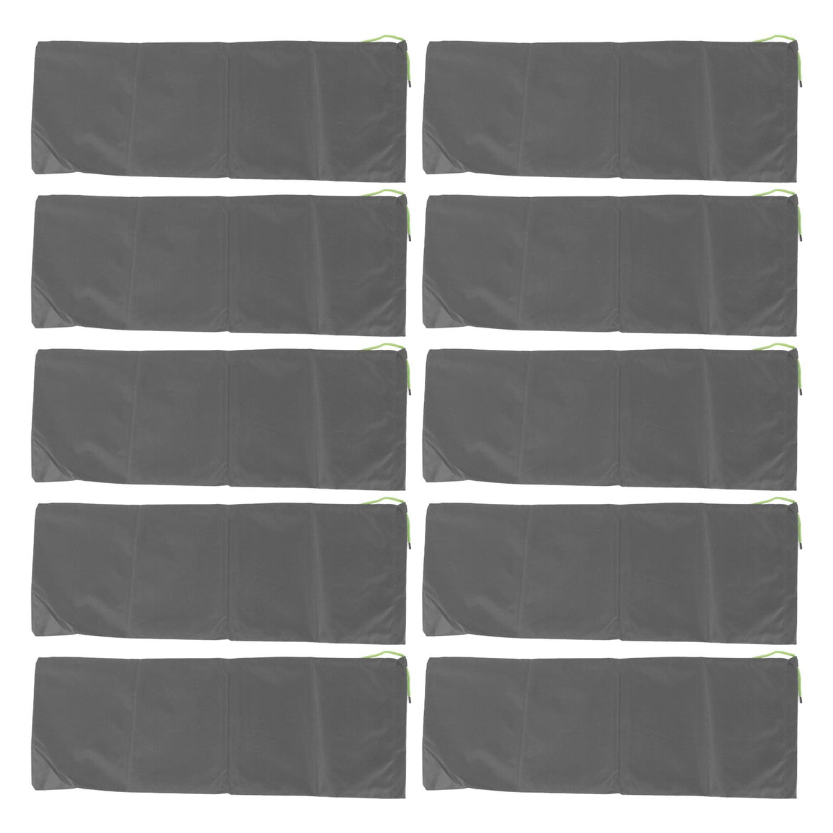 10pcs Flood Sandbags Professional Empty Rain Proof Drawstring Flood Control Sandbags for House Door Garage Basement Grey