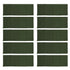 10pcs Flood Sandbags 600D Polyester Flood Prevention Bag Reusable Flood Barrier Bag for House Door Window Garage Basement Dark Green