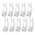 10pcs Tomato Roller Hooks Galvanized Steel Wire PP Heat Resistant Space Saving 15m Twine Vine Crop Trellis Roller Hooks for Cucumber Loofah Grapes