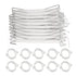 10PCS Tomato Support Hooks with Twine Plant Climbing Clips Stainless Steel Easy Use Garden Hooks for Cucumber Cherry Vegetable