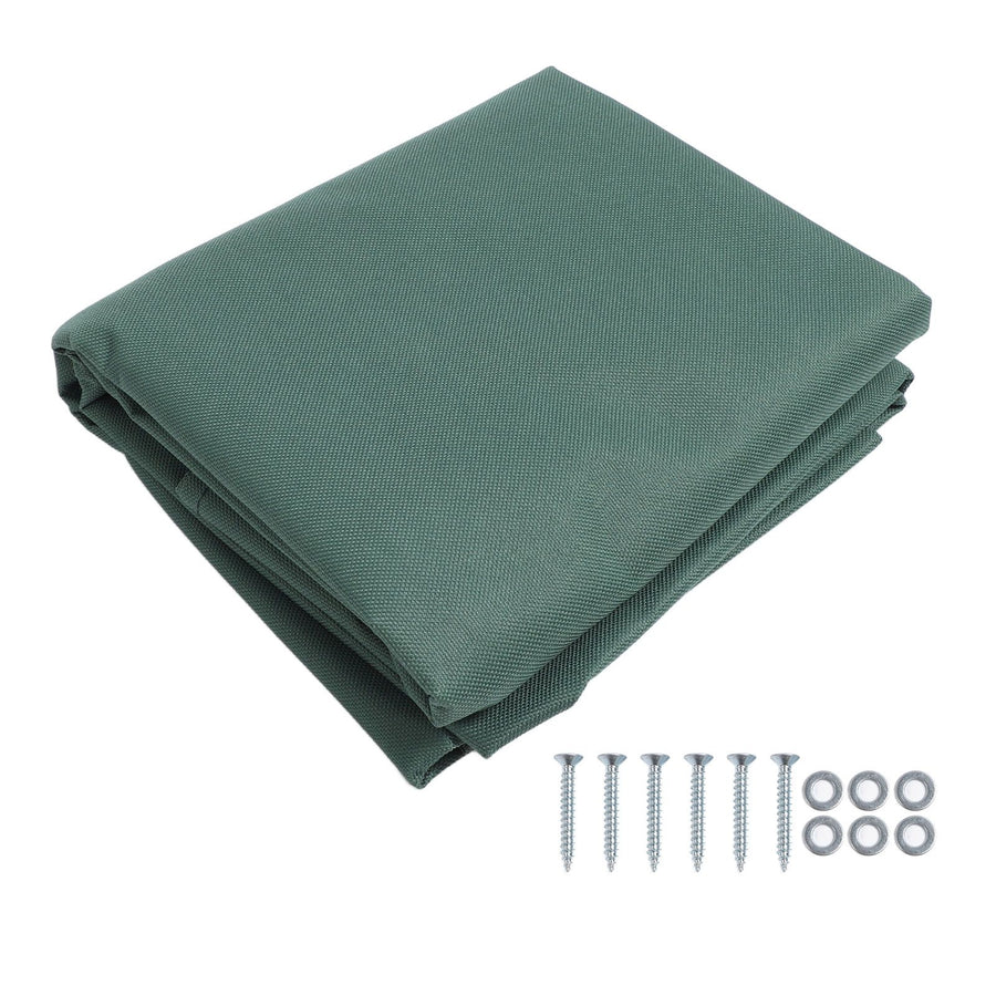Outdoor Swingset Shade 600D Oxford Cloth Sunproof Waterproof Playground Replacement Canopy Swing Set Tarp Cover for Backyard Green