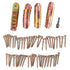 50 Sets Fence Wire Fasteners Carbon Steel Zinc Plated Rust Proof Wire Fencing Staples with Hex Socket Wrench for Repairing Fence