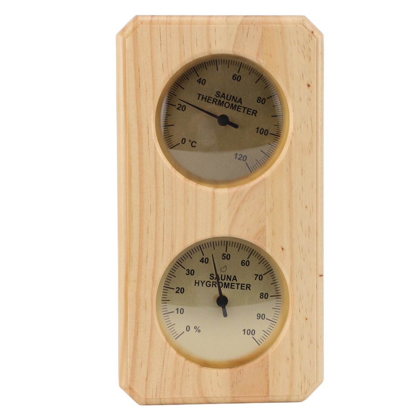 Sauna Thermometer and Hygrometer 2 in 1 Indoor Humidity Temperature Measurement Sauna Room Wooden Sauna Hygrothermograph