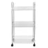 Kitchen Storage Rack Multifunctional 3 Tier Mobile Storage Cart for Bathroom Laundry Room Narrow Places S