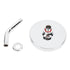 High Pressure Rain Shower Head Water Conservation Bathroom Shower Head for Household Hotel 6 Inch Silver