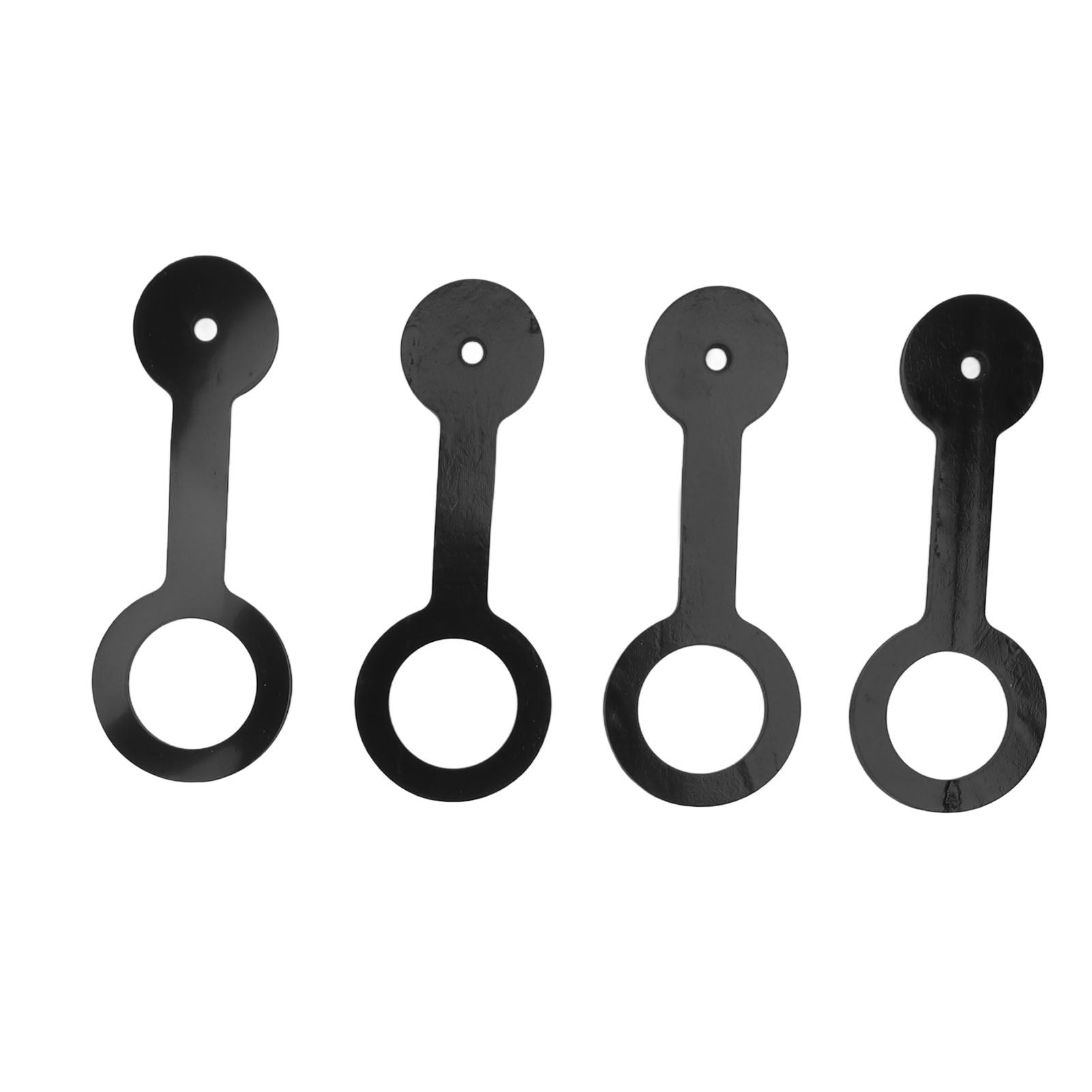 4PCS RV Shower Door Travel Latch Strap Blaack Color Silicone RV Camper Bathroom Door Latch