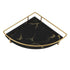 Bathroom Storage Tray Light Luxury Decorative Golden Texture Triangle Bathroom Organiser Tray for Soap Towel Paper Napkins Jewellery Makeup Black