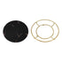 Bathroom Tray Skid Resistant Bathroom Vanity Tray Stylish Elegant Countertop Organizer Tray for Cosmetics Jewelry Black Round
