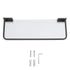 Floating Shelf Space Aluminum Acrylic Wall Mounted Decorative Storage Shelf for Kitchen Bathroom Living Room Bedroom Black