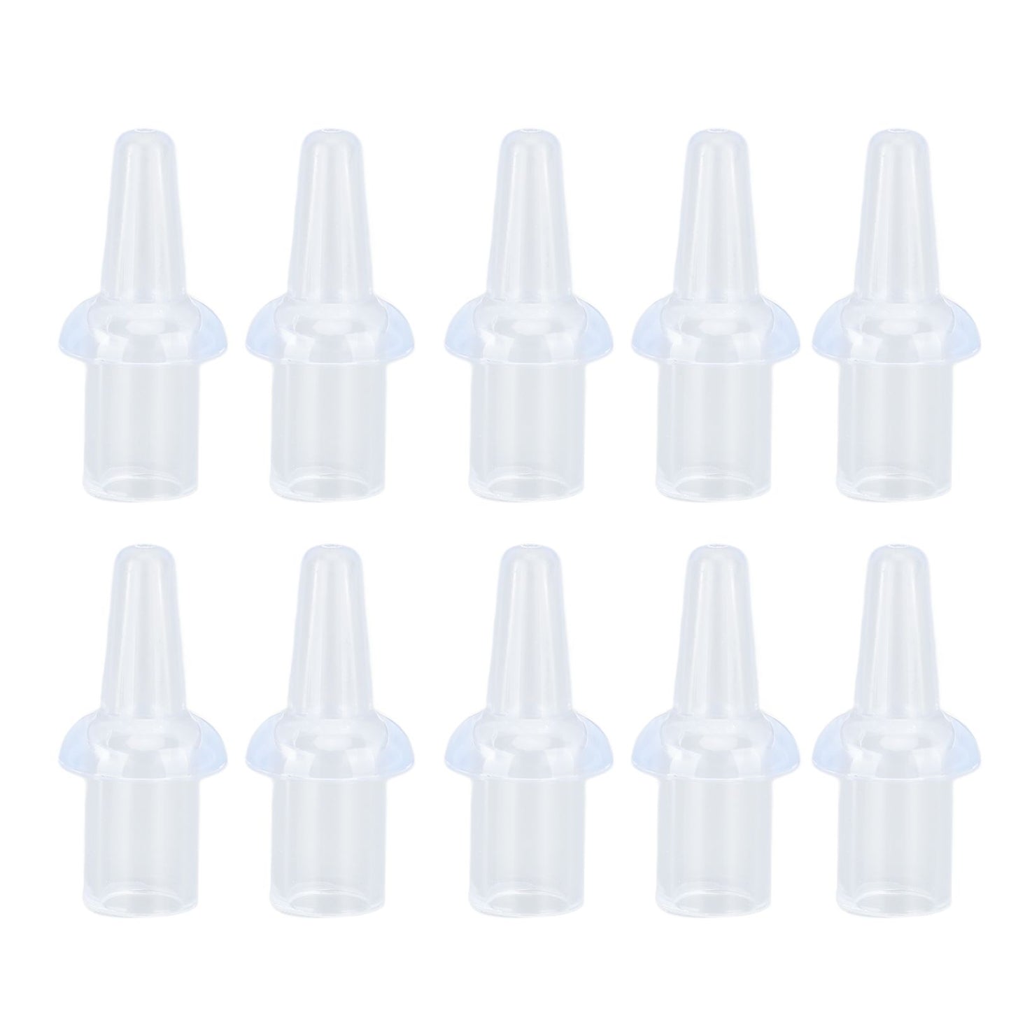 10 Pcs Enema Nozzle Tips Silicone Washable 8mm Inner Diameter Private Flushes Soft Enema Replacement Nozzle Tips