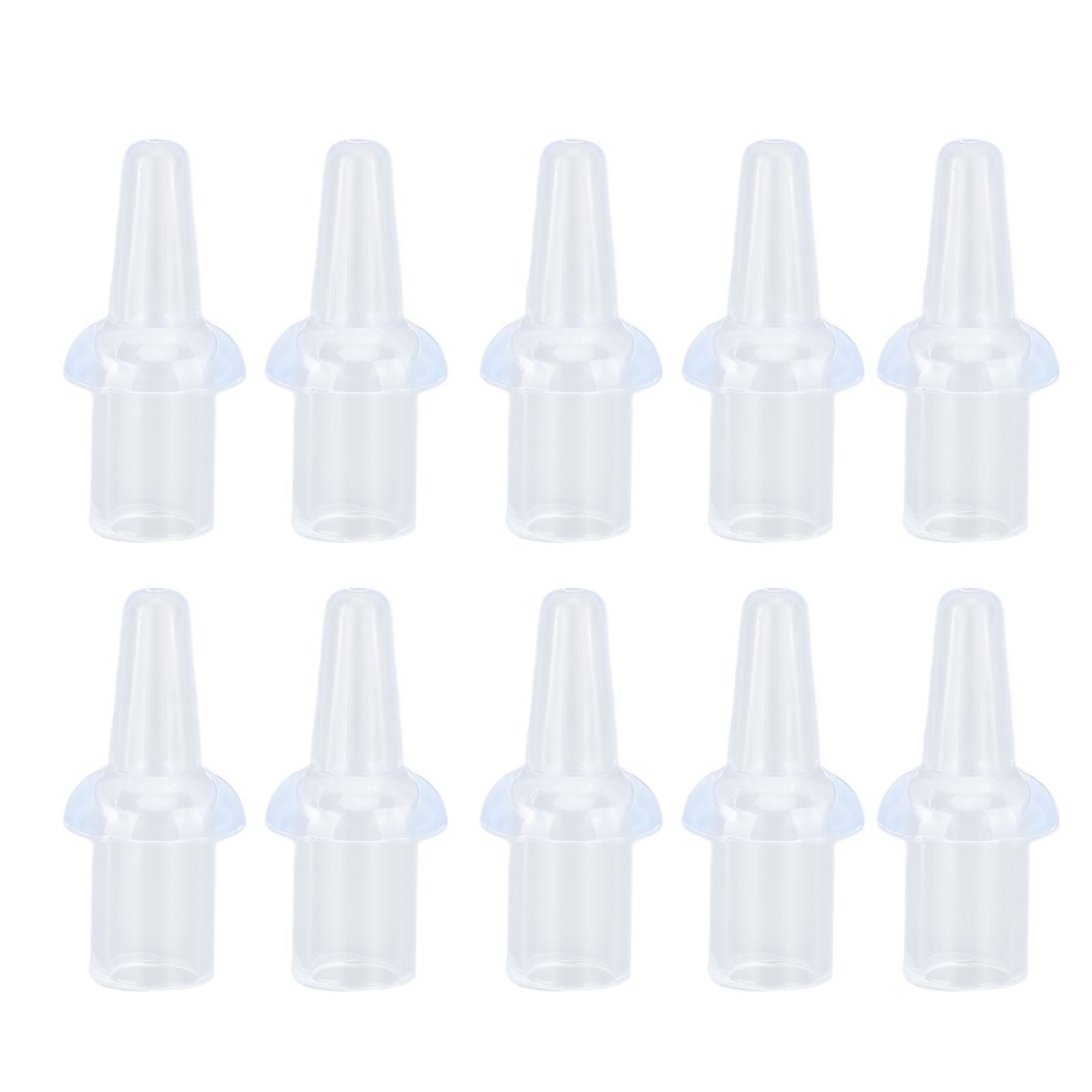 10 Pcs Enema Nozzle Tips Silicone Washable 8mm Inner Diameter Private Flushes Soft Enema Replacement Nozzle Tips