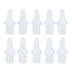 10 Pcs Enema Nozzle Tips Silicone Washable 8mm Inner Diameter Private Flushes Soft Enema Replacement Nozzle Tips