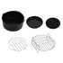 Fryer Accessories Pizza Pan Cake Pan Silicone Pad Skewers Grill Rack Baking Tray for 7in Fryer
