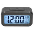 Digital Alarm Clock LED Large Display Electronic Night Light Snooze Function Alarm Clock for Bedroom Home OfficeBlack