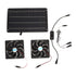 20W Solar Panel Fan Kit Heat Dissipation Ventilation Solar Powered Dual Fan with Switch for Chicken House Greenhouse Dog House