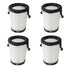 4PCS Vacuum Cleaner Filter Kit ABS 49 90 1950 Washable Reusable Filter Vacuum Cleaner Replacement Part for M12 0850 20