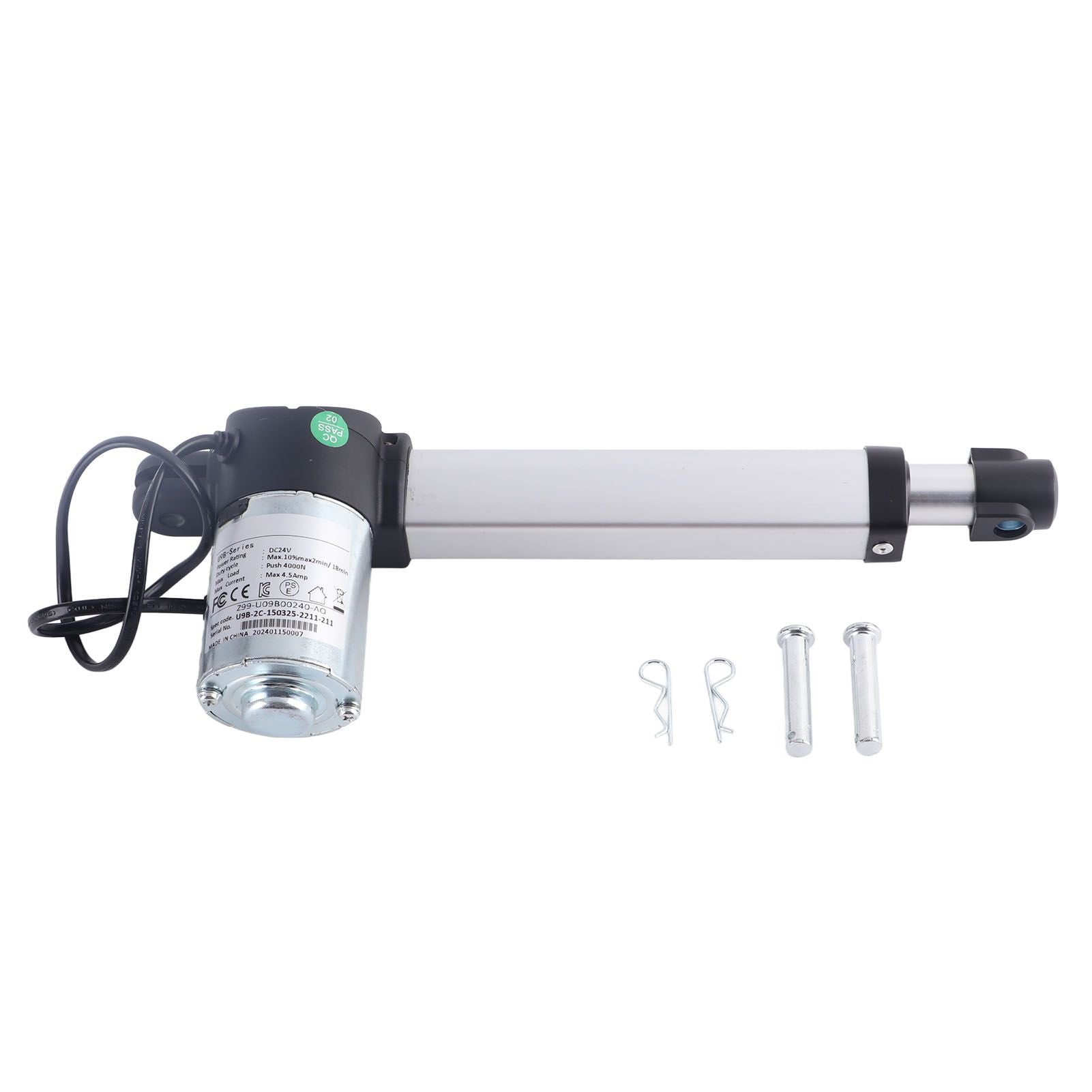 DC 24V 150mm Stroke Linear Actuator Maximum Load 4000N Heavy Duty Weather Resistant for Electric Sofa Massage Chair