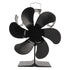 Stove Fan 6 Blades Fireplace Fan Heat Powered Fast Warm Circulation Quiet Heat Resistant Thermoeletric Fan for Log Burner Home