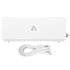 Flame Air Diffuser 3D Fireplace Appearance Multi Colored Fire Automatic Power Off Protection 320ml Silent Flame Mist Air Humidifier for Bedroom Office White
