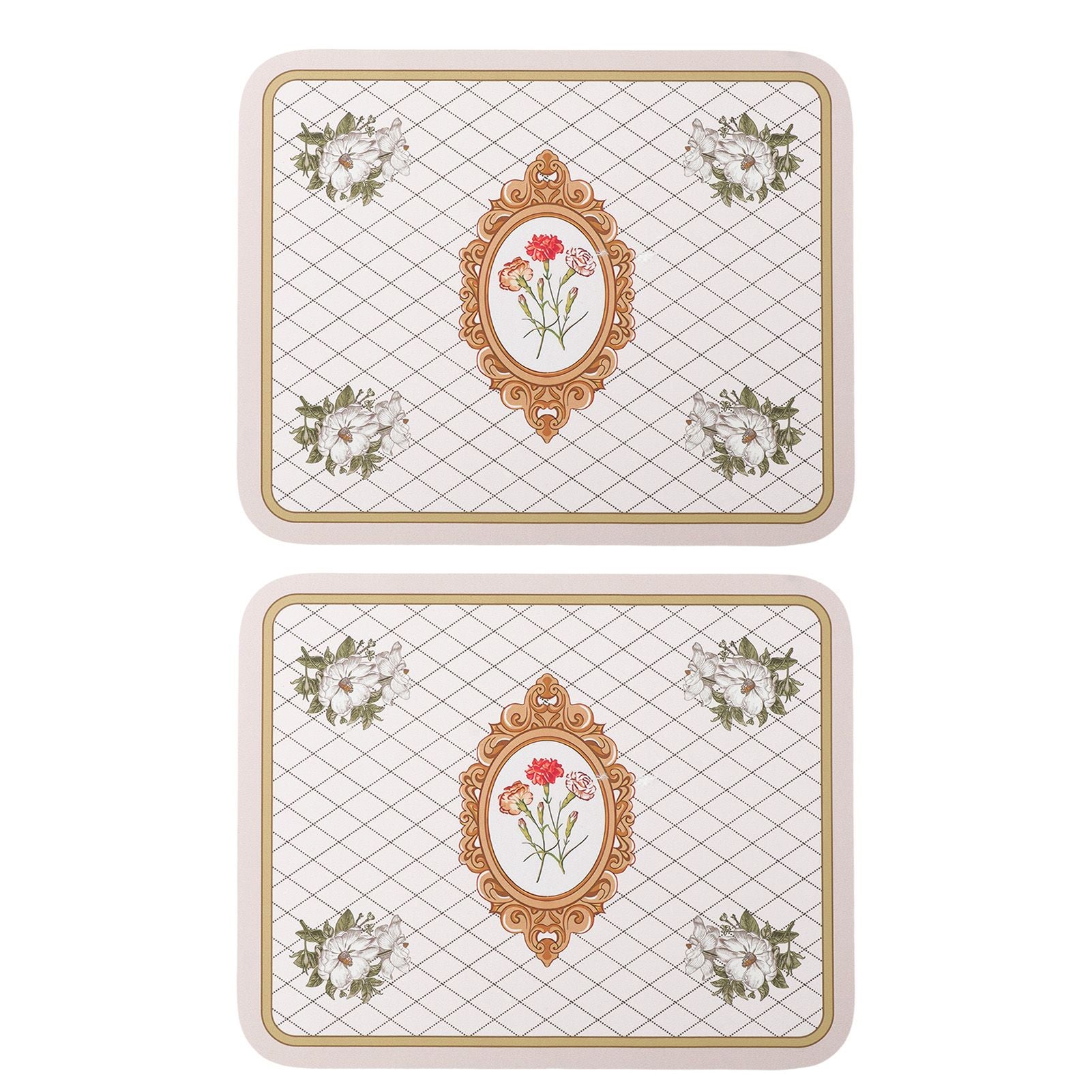 2PCS Coffee Mat Prevent Slip Waterproof Bottom Shockproof Absorbent Dish Drying Mat for Coffee Bar Accessories 50x60cm / 19.7x23.6in