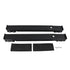 Heavy Duty Extendable Appliance Rollers Mobile Washing Machine Base Furniture Washing Machine Dolly with 24 Roller Brake Black