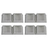 8PCS Rubber Caster Cups Furniture Wheel Stoppers Floor Protector for Bed Office Chair Cabinet Sofa Closet Wheels