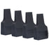 4Pcs Wheel Stoppers U Shaped Wheels Caster Cups Accessory for Sofas Beds Chairs Furnitures Black