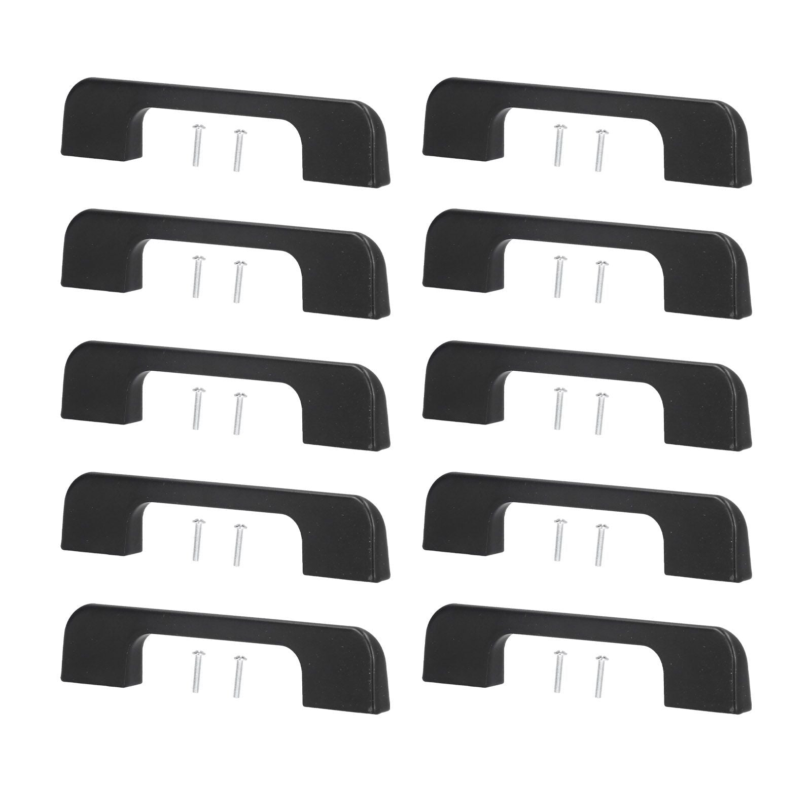 10 Pcs Drawer Pulls Strong Bearing Capacity Modern Simple Unique Cabinet Handles with Screw for Wardrobe Door Window