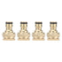 4PCS Faucet Joint 1/2in 3/4in Internal Thread Water Pipe Connector Brass Hose Adapter