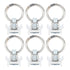 6PCS Single Stud Fitting L Track with Round Ring Stainless Steel Aluminum Cargo Control Stud Tie Down Fitting for Airline Track Logistic Installation