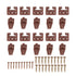10 Pack Drawer Track Guide and Glides Dresser Center Mount Plastic Drawer Slides Replacement Parts with Screws for Furniture Drawer System