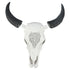 Resin Bull Head Wall Hanging Decoration Long Horn Animal Sculpture Background Wall Home Ornament