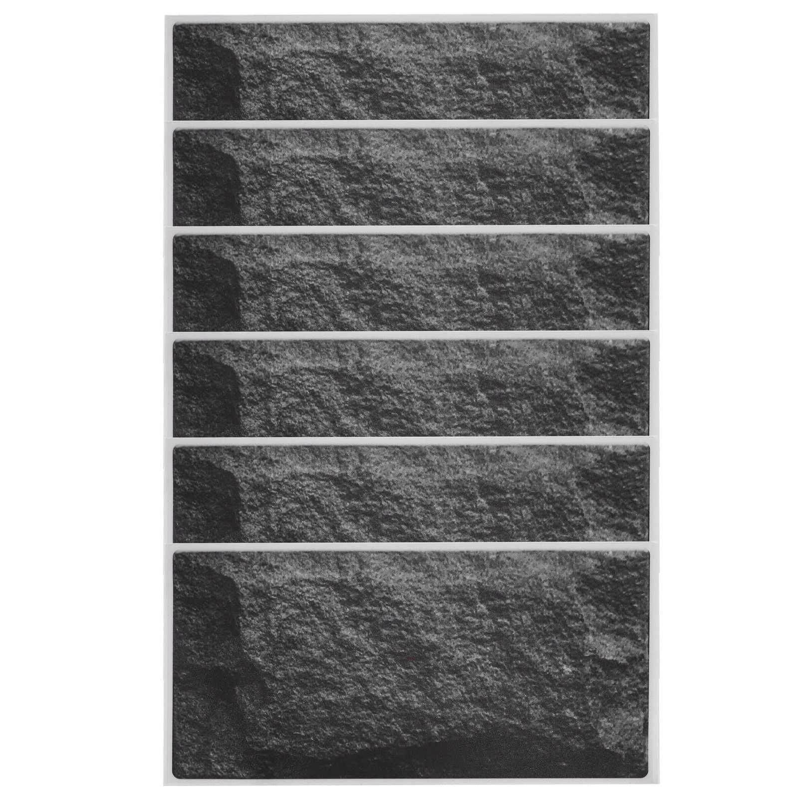 6Pcs Matte Wall Sticker Waterproof Self‑Adhesive Non‑Slip Floor Sticker for Home Use