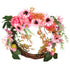 Artificial Flower Wreath Simulation Peony Door Hanging Garland Festivals Party DecorationPink