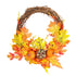 Artificial Leaf Pumpkin Wreath Door Window Fall Wreath for Halloween Christmas Decoration