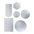 6Pcs Special Shape Mirror Wall Sticker Acrylic Decorative Background Wall Sticker for Home Office