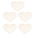 5PCS Christmas Woden Heart DIY Wooden Heart Slice Children Hand Drawn Craft for Family Decoration