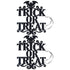 2Set Non Woven Fabric Halloween Hanging Sign Trick Or Treat Hanger for Front Door Party