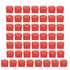 50Pcs Square Wedding Candy Box with Golden Ribbon Innovative Paperboard Box for Party AnniversaryL Red Gold Feather