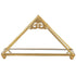 Mirror Jewelry Tray Glass Perfume Storage Tray Jewelry Plate Golden Metal Decorative Tray