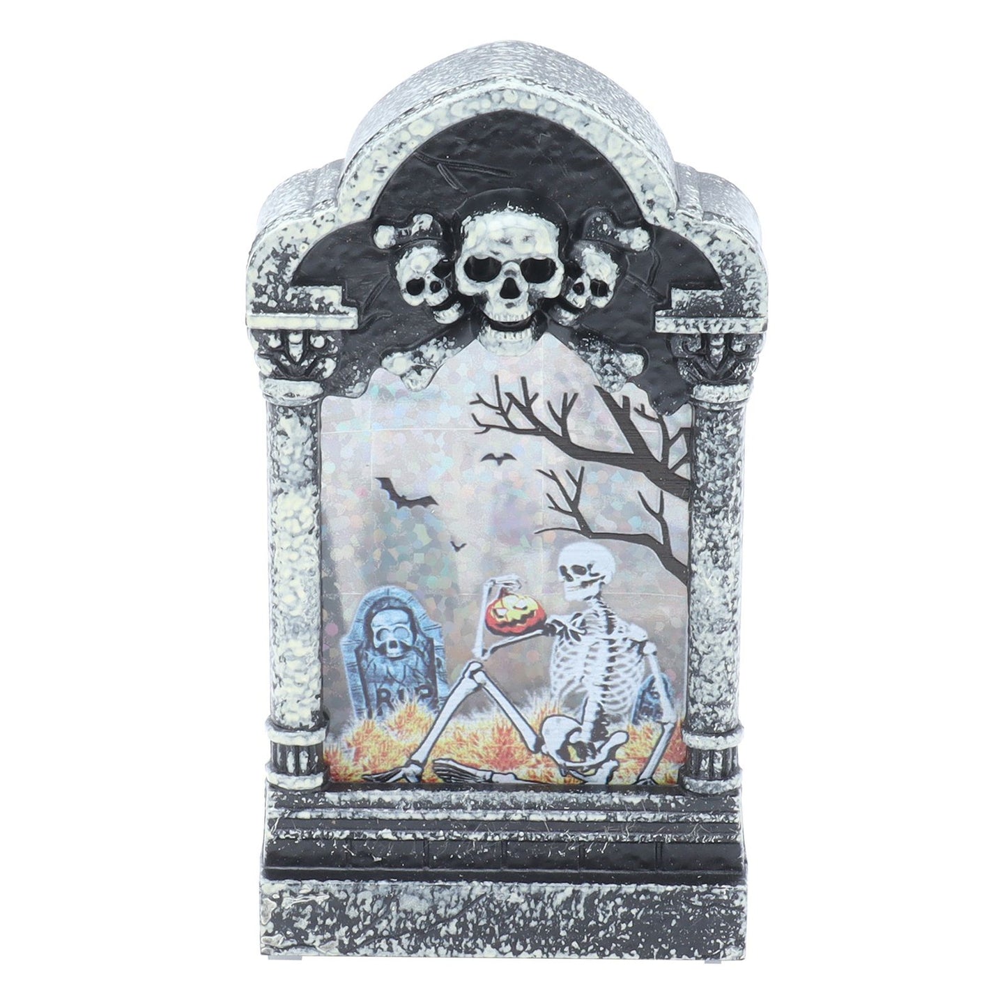 Halloween Tombstone Shaped Light Portable Festival Decorative Lamp for Bar Party HomeSkeleton